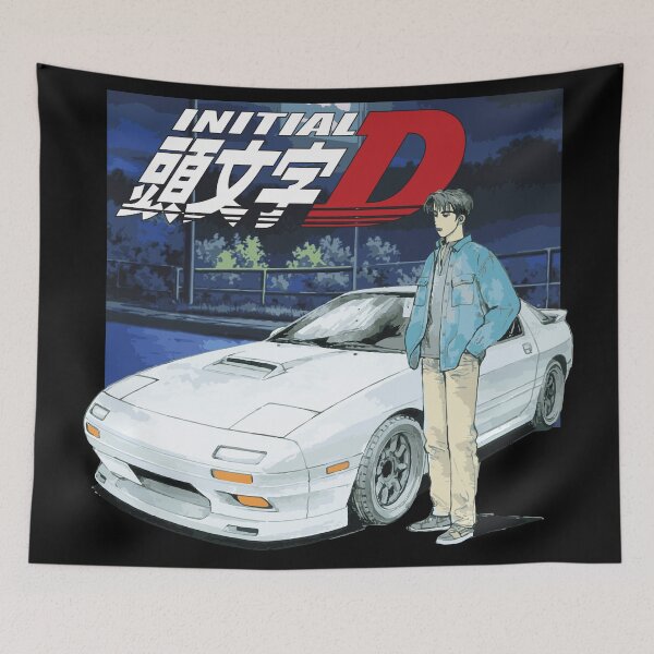 Item preview, Initial D FC RX7 Stage 1 Drifting - Ryosuke Takahash RedSuns anime night designed and sold by cowtownCOWBOY.