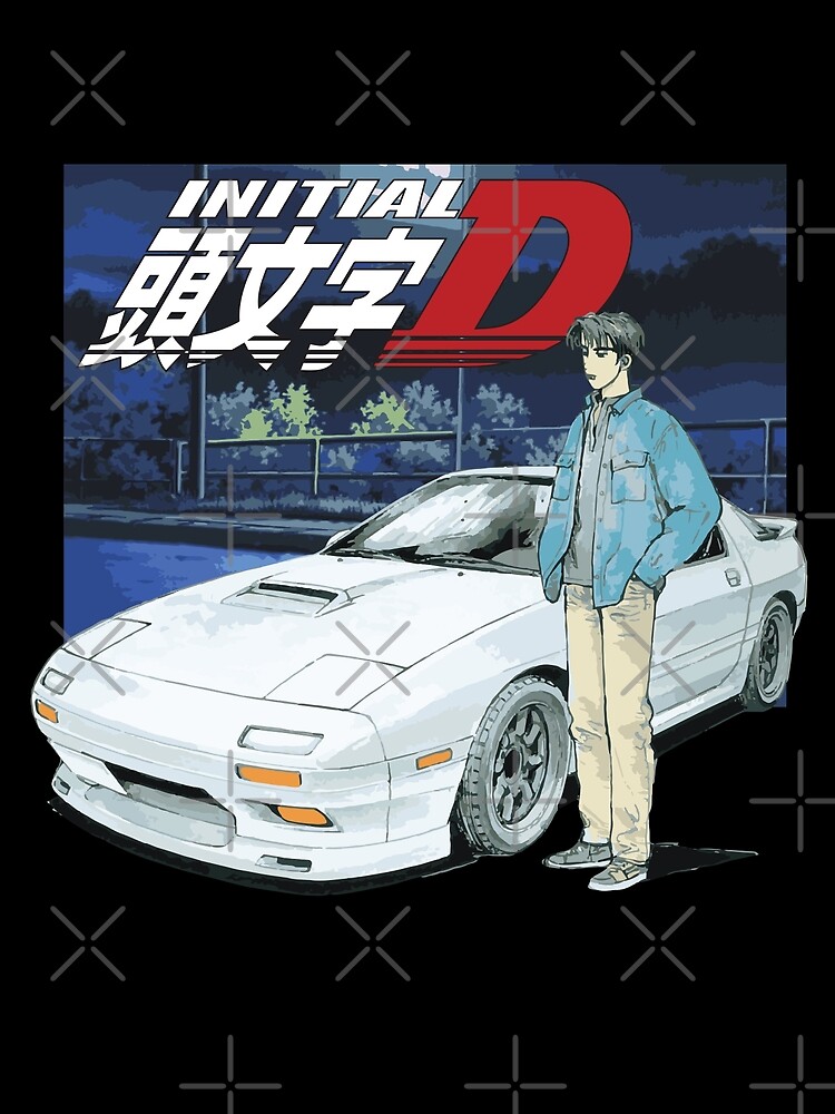 Initial D FC RX7 Stage 1 Drifting - Ryosuke Takahash RedSuns anime night |  Sticker