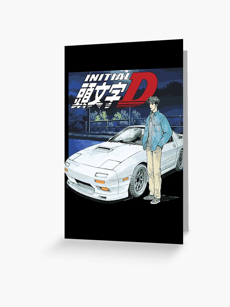 Initial D FC RX7 Stage 1 Drifting - Ryosuke Takahash RedSuns anime night |  Sticker