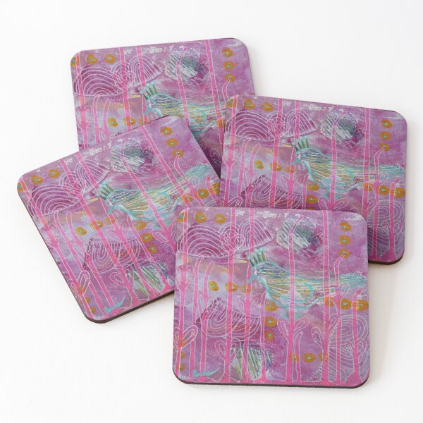 Item preview, Pink Birdy Blue designed and sold by creativeabyss.