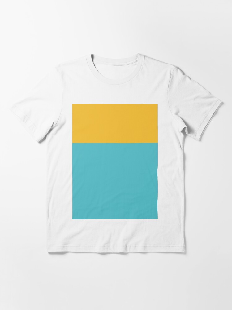 FRAME Yellow Blue 2024 Colorblock Tee Shirt