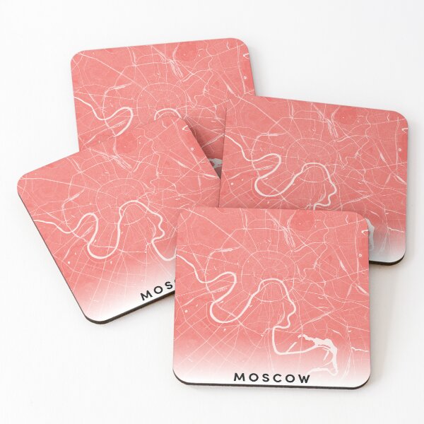 Item preview, Moscow city map designed and sold by DeluxBee.