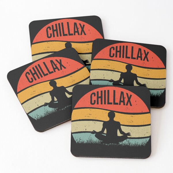 Item preview, Have a chillax, chill and relax in this yoga print tee designed and sold by Nawsome Designs.