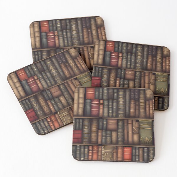Artikelvorschau, Books On Shelves : Pattern entworfen und verkauft von MTJ-Mushrooms.