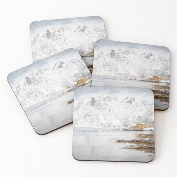 Item preview, Snowy mountain lake designed and sold by Paint Dream  Style.