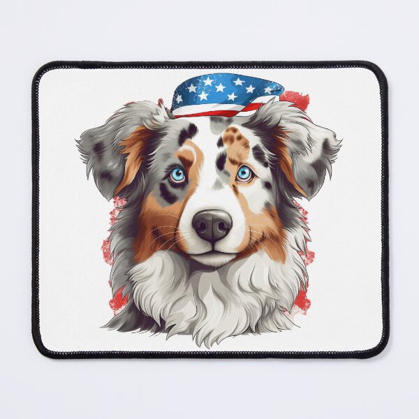 Item preview, Maya, Patriotic Australian Shepherd Dog! Great USA Gift! designed and sold by Alanna Rose Realm.