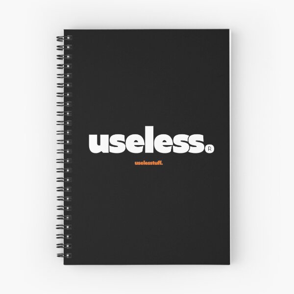 Item preview, 16217-01-BDK – Uselesstuff® Short Logo (White) designed and sold by Uselesstuff.