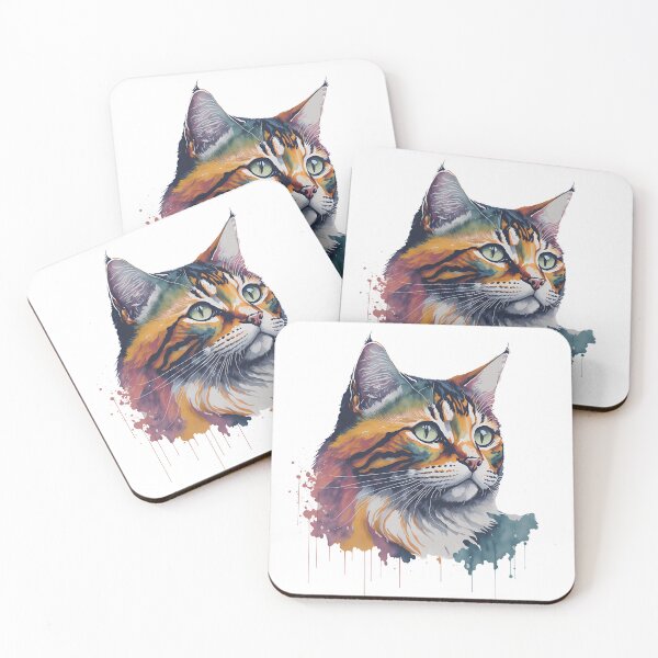 Item preview, cat water cooler illustration  designed and sold by Vvisions.