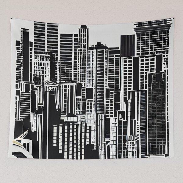 Item preview, Skyline in the style of famous art No. 29 designed and sold by CRAFTER-MEDIA.