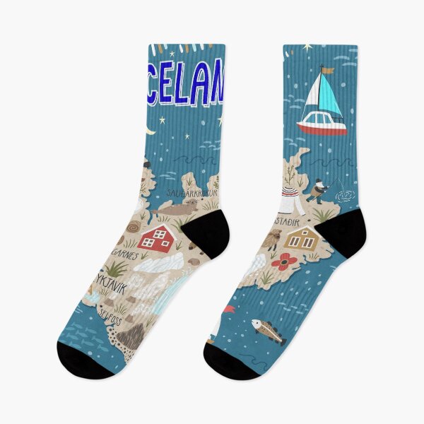 Item preview, Iceland Travel Map designed and sold by mattpanta.