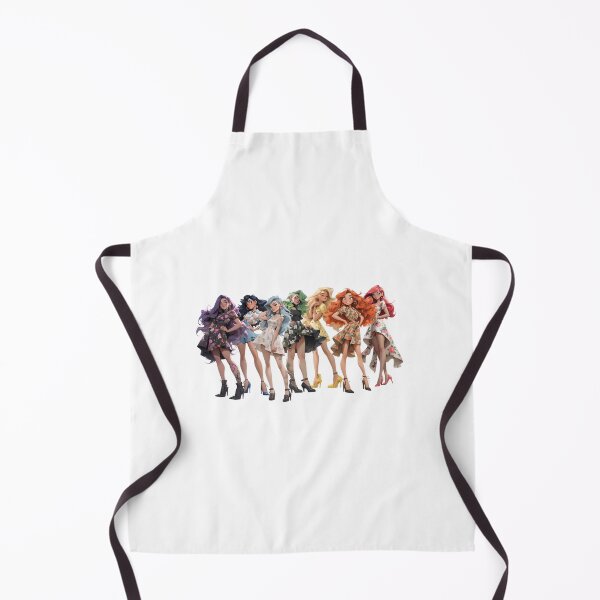 Item preview, Rainbow-haired girls in dresses designed and sold by mooonstyle.