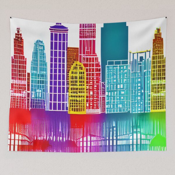 Item preview, Skyline in the style of famous art No. 23 designed and sold by CRAFTER-MEDIA.