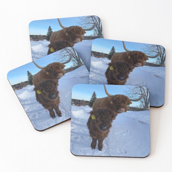 Artikelvorschau, Scottish Highland Cattle Cow and calf 4347 entworfen und verkauft von SaarelaHighland.