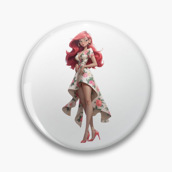Item preview, Red-haired girl in dresses designed and sold by mooonstyle.
