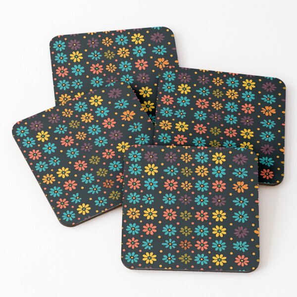 Item preview, Dots And Flowers Pattern designed and sold by MTJ-Mushrooms.