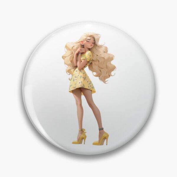 Item preview, Yellow-haired girl in dresses designed and sold by mooonstyle.
