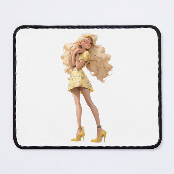 Item preview, Yellow-haired girl in dresses designed and sold by mooonstyle.