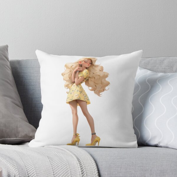 Item preview, Yellow-haired girl in dresses designed and sold by mooonstyle.