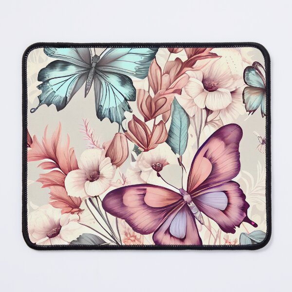 Item preview, Pattern : Butterflies and Flowers designed and sold by MTJ-Mushrooms.