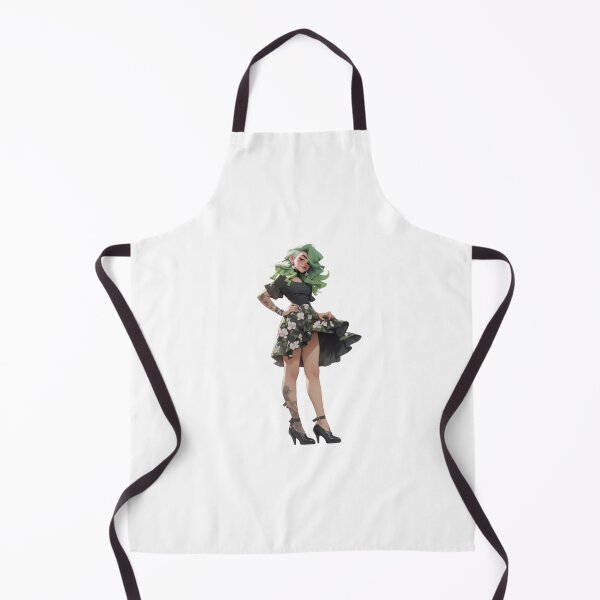 Item preview, Green-haired girl in dresses designed and sold by mooonstyle.