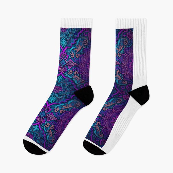 Item preview, "Harmony in Purple: A Graphical Fusion of Violet Flowers and Blue Skies"  designed and sold by mrjoecreation.