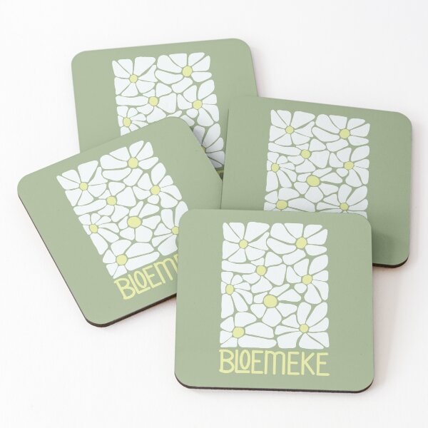 Item preview, Bloemeke, a Dutch floral design, sage green designed and sold by Gwebbel.