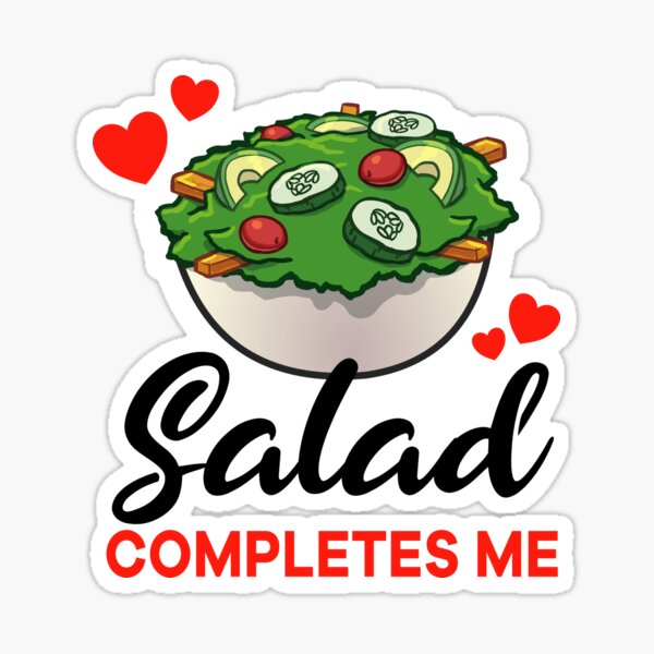 Caesar Salad Sticker, Funny Food Stickers