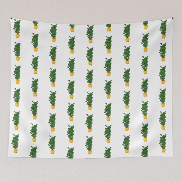 Item preview, Fiddle Leaf Fig in yellow polka dot planter designed and sold by Ana Moguš.