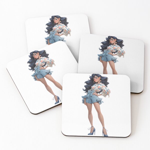 Item preview, Dark Blue-haired girl in dresses designed and sold by mooonstyle.