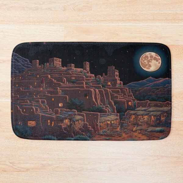 Item preview, Pueblo Village Midnight designed and sold by gullettm.