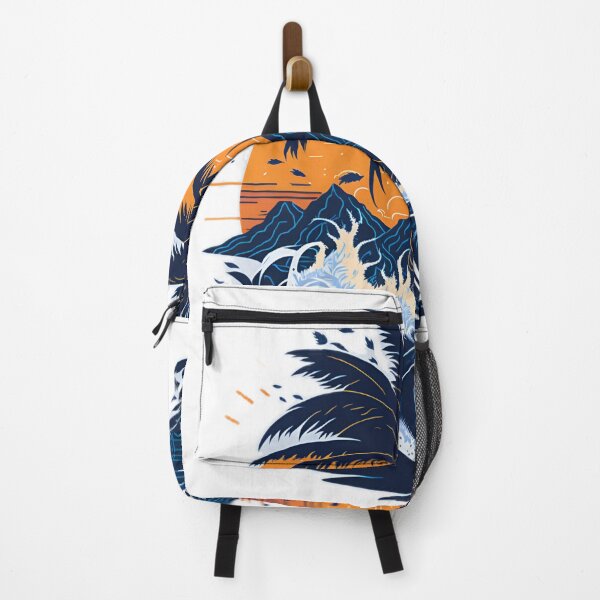 Item preview, Vector Art Masterpiece: Highly Detailed Palm Tree and Mountains T-Shirt| Photorealistic Palm Tree and Sea Waves T-Shirt Design designed and sold by RedArtG09.