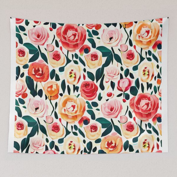 Item preview, Seamless Watercolor Juliet Roses Pattern  designed and sold by Uday24.