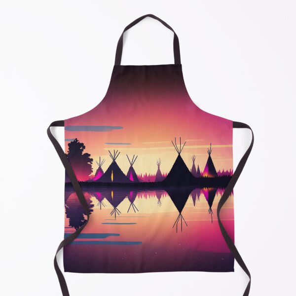 Item preview, Native American Tipi Village in Dazzling Twilight designed and sold by gullettm.