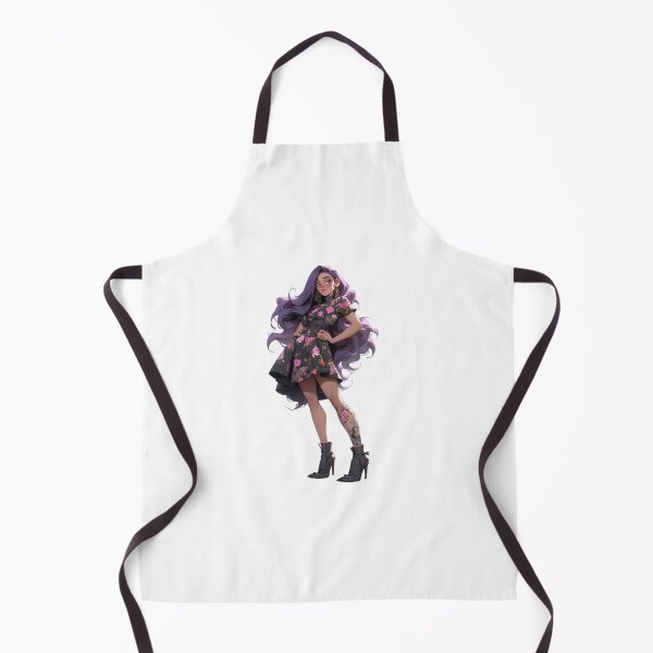 Item preview, Purple-haired girl in dresses designed and sold by mooonstyle.