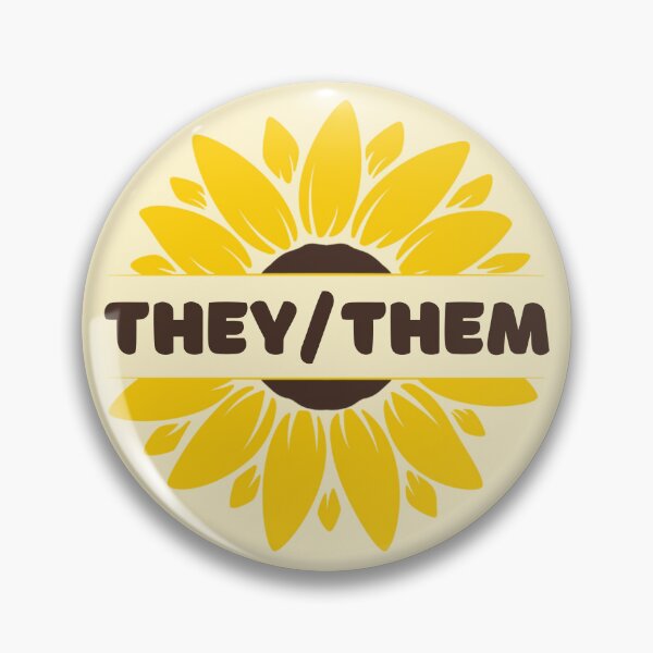 Item preview, They/Them Pronouns designed and sold by Furia LGBTQ+ Accessories.