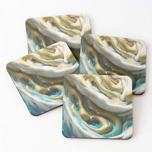 Item preview, Golden Waves designed and sold by ChromoAI.
