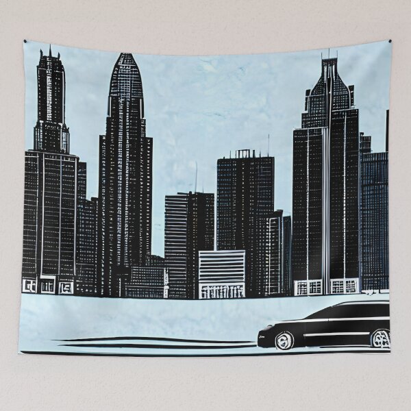 Artikelvorschau, Skyline im Stil berühmter Kunst. entworfen und verkauft von CRAFTER-MEDIA.