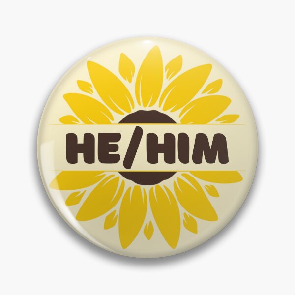 Item preview, He/Him Pronouns designed and sold by Furia LGBTQ+ Accessories.