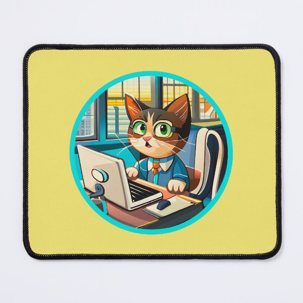 Item preview, programmer cat beep boop coding designed and sold by sadieillust.