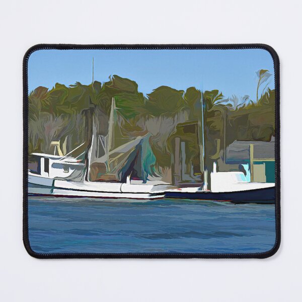 Item preview, Fishing Boats Resting in Abstract designed and sold by bertsworks300.