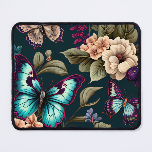 Artikelvorschau, Flowers and Butterflies Pattern entworfen und verkauft von MTJ-Mushrooms.