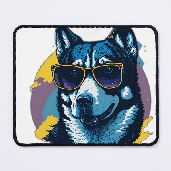 Item preview, Colorful Dog With Shades designed and sold by ARTSY900.