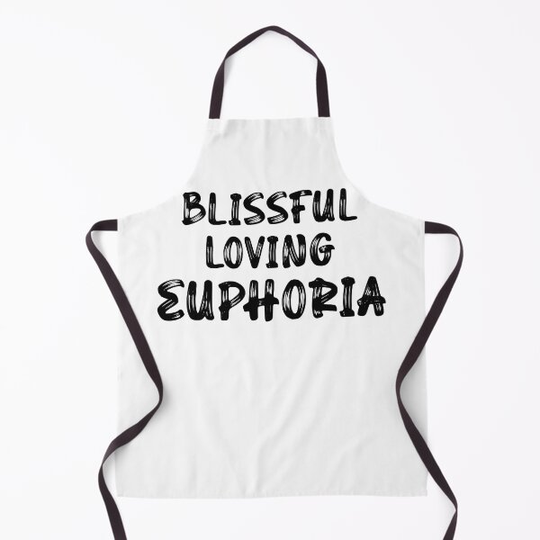 Aperçu de l'œuvre Typographie "Blissful, Loving, Euphoria" Impression artistique créée et vendue par CataRedBubble.