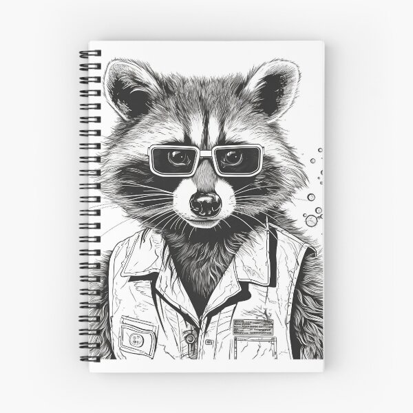 Item preview, The Curious Raccoon: An Experimental Lab Assistant designed and sold by Designs-By-Geli.
