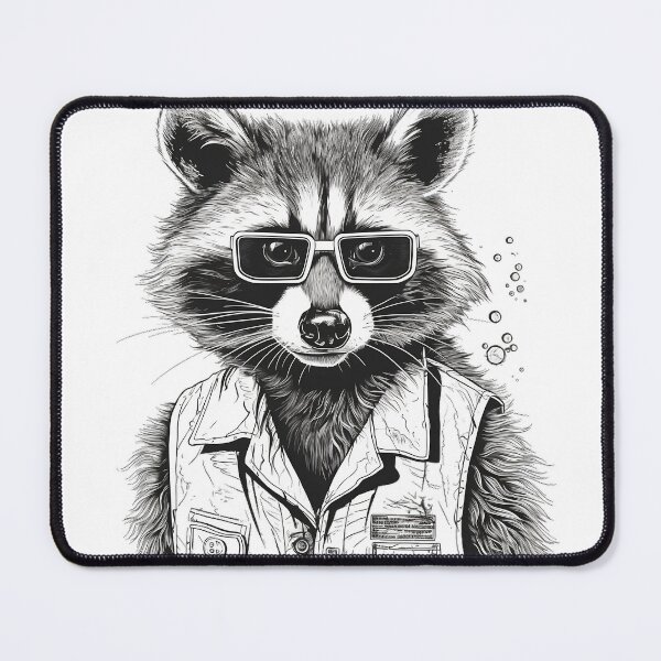 Item preview, The Curious Raccoon: An Experimental Lab Assistant designed and sold by Designs-By-Geli.