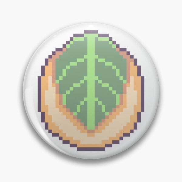 Item preview, Round Wagashi with Leaf Pixel Art designed and sold by Pixelification.