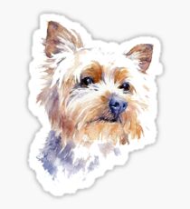 Yorkshire Terrier Watercolor Sticker