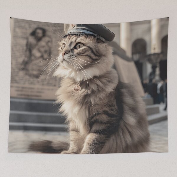 Item preview, Cat at a Historical Event designed and sold by JustinaLD.