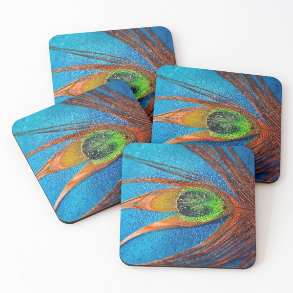 Item preview, Peacock Feather with water drops. designed and sold by TwistedGypsy.