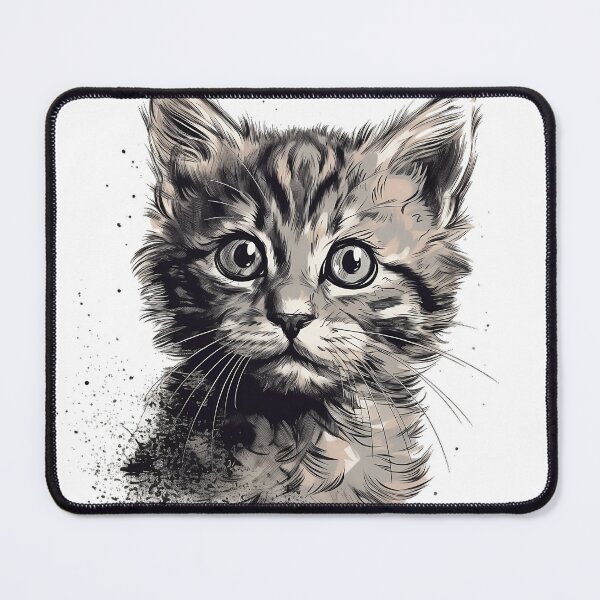 Item preview, Curiosity Strikes: A Mischievous Kitten designed and sold by Designs-By-Geli.